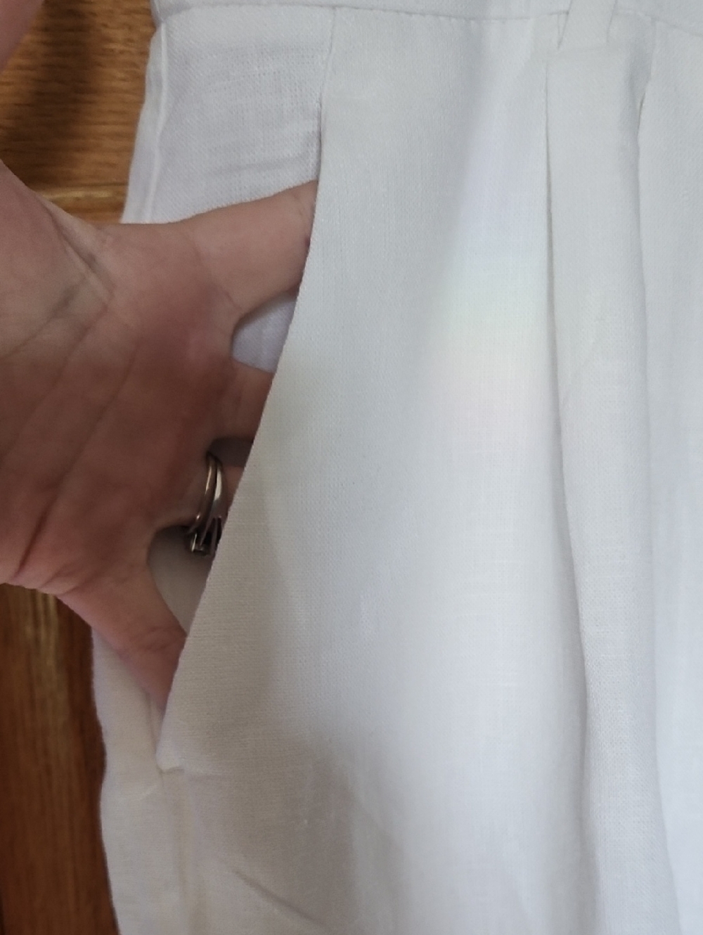 Abercrombie & Fitch Wide Leg Pants in Camel Brown - Picture 8 of 13
